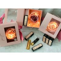 HỘP KÍNH QUÀ TẶNG KÈM BÔNG HỒNG CÓ ĐÈN SIÊU ĐẸP