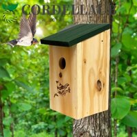 Hộp làm tổ chim CORDELLAUB, Nhà chim tự làm bằng gỗ, Nhà bồ câu Nhân tạo tiện lợi Treo chim sẻ Trang trí sân vườn