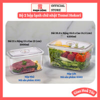 Hộp lạnh đựng thực phẩm cao cấp , Bộ hộp lạnh chữ nhật Tomei Hokori VN 6561 6562