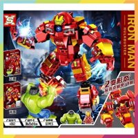 Hộp lắp ráp mô hình nhân vật Siêu anh hùng Người Sắt IronMan 2in1 cho trẻ em - Đồ Chơi Thông Minh (TN)