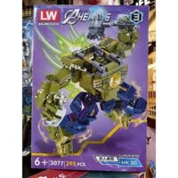Hộp lê gô lắp ghép mô hình Robot SUPER HEROES 2077-3