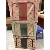 Hộp living box đựng đồ da năng với khung thép cao cấp và lớp vải Plyester xhoonhs thấm nước