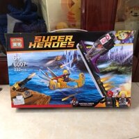 Hộp logo ráp tàu chiến super heroes 232 miếng mã 6007