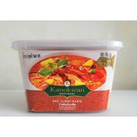 [Hộp lớn 500g – ĐỎ] XỐT GIA VỊ CÀ RI ĐỎ [Thailand] KANOKWAN Red curry paste (halal)