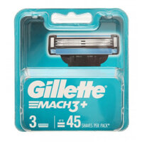 Hộp Lưỡi dao cạo râu 3 lưỡi Gillette Mach 3 vỉ 3 cái chính hãng