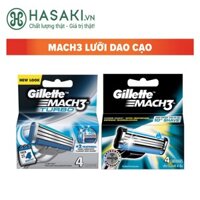 Hộp Lưỡi Dao Cạo Râu Gillette Mach3 Vỉ 4 Cái