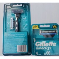 Hộp lưỡi dao cạo râu Gillette Mach 3, đảm bảo vừa tất cả cán dao Gillette March3