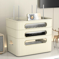 Hộp lưu trữ bộ định tuyến WiFi, tổ chức hộp set-top TV, quản lý cáp, giá đỡ modem quang không dây