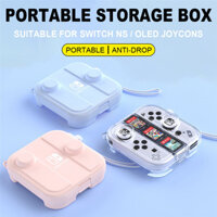 Hộp lưu trữ di động PC Crystal Thích hợp cho Nintendo Switch Joycon Vỏ bảo vệ toàn diện có khe cắm thẻ trò chơi