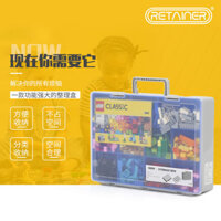 Hộp lưu trữ gạch LEGO, hộp linh kiện nhiều ngăn, hộp dụng cụ, hộp đồ chơi, hộp tổ chức phân loại hai lớp