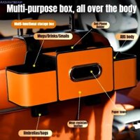 Hộp lưu trữ ghế sau ô tô RADIANTBEAM, Giá đỡ điện thoại Thiết kế phân vùng Giá đỡ cốc uống nước trên ô tô, Dễ dàng lắp đặt Hộp đựng khăn giấy xe chống nước đa năng