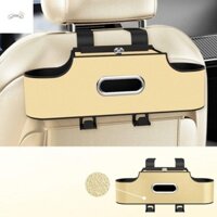 Hộp lưu trữ ghế sau ô tô PARTYPARACE, Thiết kế phân vùng Giá đỡ điện thoại Giá đỡ cốc uống nước trên ô tô, Dễ dàng lắp đặt Túi đựng khăn giấy xe chống mài mòn