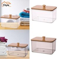 Hộp lưu trữ máy tính để bàn Qtip Dispenser Hộp đựng khăn choàng đa năng cho bàn Bàn cà phê Phòng