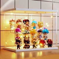 Hộp lưu trữ mù, giá đỡ mô hình Lego để bàn, giá đỡ tượng nhỏ trong suốt, chống bụi, acrylic, giá trưng bày Pop Mart Z03N