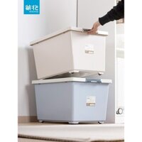 Hộp lưu trữ nhựa xếp chồng Camellia Rongna, lớn, vừa, nhỏ, có bánh xe, hộp tổ chức