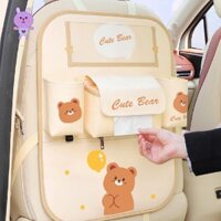 Hộp lưu trữ ô tô Túi lưu trữ hoạt hình Túi đa chức năng Túi lưu trữ ô tô phía sau