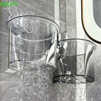 Hộp lưu trữ phòng tắm EPOCH, Giá lưu trữ cốc hút nước tự đục lỗ, Giá treo khăn mặt treo tường hình con bướm bằng nhựa ổn định Nhà vệ sinh