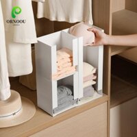 Hộp lưu trữ Ramen ORNOOU Hàn Quốc, Hộp lưu trữ mì ăn liền dung tích lớn bằng nhựa, Tiết kiệm không gian đa chức năng Phân loại đồ lót màu trắng Hộp lưu trữ áo ngực