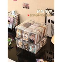 Hộp lưu trữ thẻ nhỏ, nắp lật, hộp đựng huy hiệu acrylic, ngăn đựng thẻ Ultraman, hộp thẻ Pony, dung tích lớn