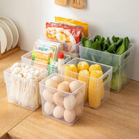 Hộp lưu trữ thực phẩm nhà bếp, cửa bên tủ lạnh, tổ chức rau củ quả trứng dung tích lớn, lưu trữ thực phẩm thần kỳ TRR0