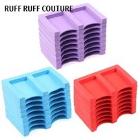 Hộp lưu trữ tranh RUFF RUFF COUTURE, Công cụ khay vẽ tranh tự làm 16 khe, Bộ dụng cụ thủ công tổ chức xốp EVA