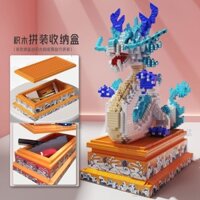 Hộp lưu trữ vật tổ rồng gạch LEGO tương thích Shenlong