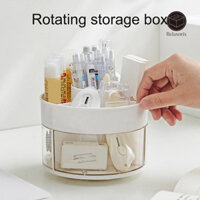 Hộp lưu trữ xoay Relaxorox Xoay 360 độ Nhiều ngăn Công suất lớn Văn phòng Shcool Văn phòng phẩm Tổ chức lưu trữ Hộp đựng bút chì Bàn chải trang điểm Hộp đựng bút chì Hộp đựng bút chì
