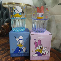 Hộp Ly Disney Thuỷ Tinh 400ml - Disney Mickey Mouse Vertical Pattern Glass Clear Cups