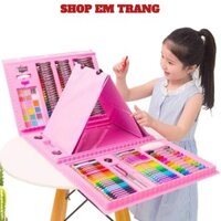 HỘP MÀU 208 CHI TIẾT,  Bộ màu vẽ đa năng 208 chi tiết giúp bé học vẽ hiệu quả, hộp màu vẽ đa năng - MA: HOPMAU208
