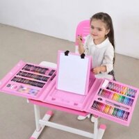 HỘP MÀU 208 CHI TIẾT,  Bộ màu vẽ đa năng 208 chi tiết giúp bé học vẽ hiệu quả, hộp màu vẽ đa năng - MA:06HOPMAU