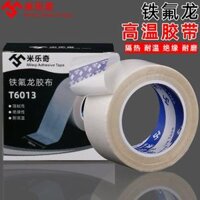 hộp màu trắng máy làm nhiệt độ cao vải Teflon băng Teflon chống nóng niêm phong máy đóng gói chân không máy sưởi ấm dây phát hành nhiệt cách mặc vải băng Teflon 19-25mm