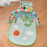 [Hộp màu]Thảm đàn nhạc ếch xanh có khung treo đồ chơi cho bé