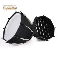 Hộp mềm hình bát giác 30cm Mini Bowens Mount Phát hành nhanh Hộp mềm lưới tổ ong cho ZU60 hoặc M60 COB Fill Light Studio