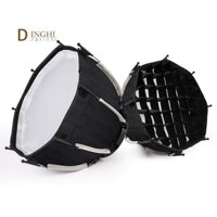 Hộp mềm hình bát giác 30cm Mini Bowens Mount Phát hành nhanh Hộp mềm lưới tổ ong cho ZU60 hoặc M60 COB Fill Light Studio