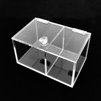 Hộp Mica 2 ngăn cao cấp  [ Mica/Acrylic cao cấp ]
