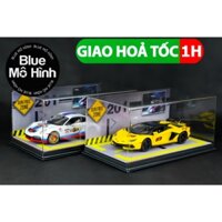 Hộp mica cao cấp trưng bày xe mô hình 1:24 Có sáng đèn và hình nền