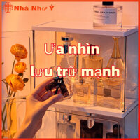 Hộp mica trong suốt hộp mỹ phẩm mini tủ trưng bày mô hình tủ trưng bày thủ công