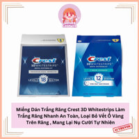 Hộp Miếng Dán Trắng Răng Crest 3D White Professional Effects & 1 Hour