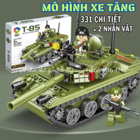 [HỘP MỚI] Mô hình lắp ráp Lego xe tăng, mô hình tàu lửa hơi nước - Đồ chơi giáo dục, phát triển tư duy cho trẻ từ 6 tuổi