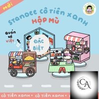 HỘP MÙ CÔ TIÊN XANH PHIÊN BẢN 2 - QUÁN VIỆT - STANDEE MICA 9cm  [chính hãng]