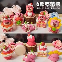 Hộp mù gấu mông đáng yêu Búp bê gấu dâu tây dễ thương Bánh làm bằng tay mô hình trang trí mặt bàn xe hơi quà sinh nhật