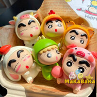 Hộp mù hình động vật cosplay Shin-chan mười hai cung hoàng đạo, đồ trang trí bàn làm việc, đồ chơi hoạt hình trang trí xe hơi, quà tặng thời trang WPMN