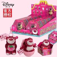 Hộp mù Lotso chính thức của Disney Toy Story, búp bê nhồi bông tiệc trái cây, móc khóa có mùi hương