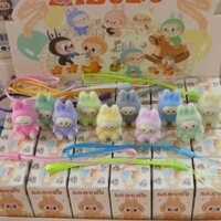Hộp mù Móc Khoá Labubu Mini , Labubu Lông Phát Sáng Blindbox Túi mù Labubu Lông Mini,T51