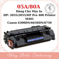 Hôp mực 05A 80A Dùng cho máy in HP P2035/ P2055/ M401DN, Canon LBP 6300DN, LBP 6650DN, LBP 6750DN