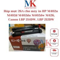 Hộp mực 26A cho máy in HP M402n M402d M402dn M402dw M426, CanonLBP214DW, LBP 212DW, nắp đổ mực, mực thải LAPTOPMINHKHOI