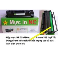 Hộp mực 319, 719, cho Canon LBP 251, 252, 6300, 6400, 6500, 6650, 6670, 6680, in đẹp, đậm. Cartridge, toner máy in