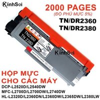 Hộp mực Brother TN-2380/2360 DCP-L2520D/L2540DW, MFC-L2700D/L2700DW/L2740DW, HL-L2320D/L2360DN/L2360DW/L2365DW/L2380LW