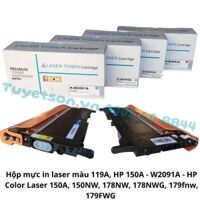 Hộp mực in laser màu 119A, HP 150A                             &nbsp(&nbspĐen - W2090A - HP Color Laser 150A, 150NW, 178NW, 178NWG, 179fnw, 179FWG&nbsp)