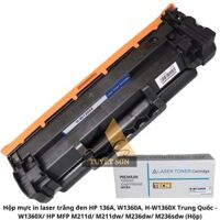 Hộp mực in laser trắng đen HP 136A, W1360A, H-W1360X 1000 trang                         &nbsp(&nbspW1360X/ HP MFP M211d/ M211dw/ M236dw/ M236sdw - Có chip&nbsp)